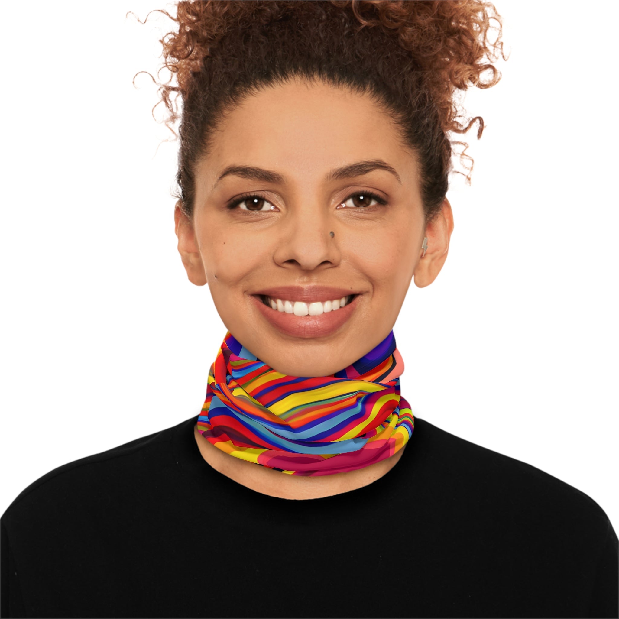Gaiters - Retro Swirls Lightweight Neck Gaiter - Acid Daddy
