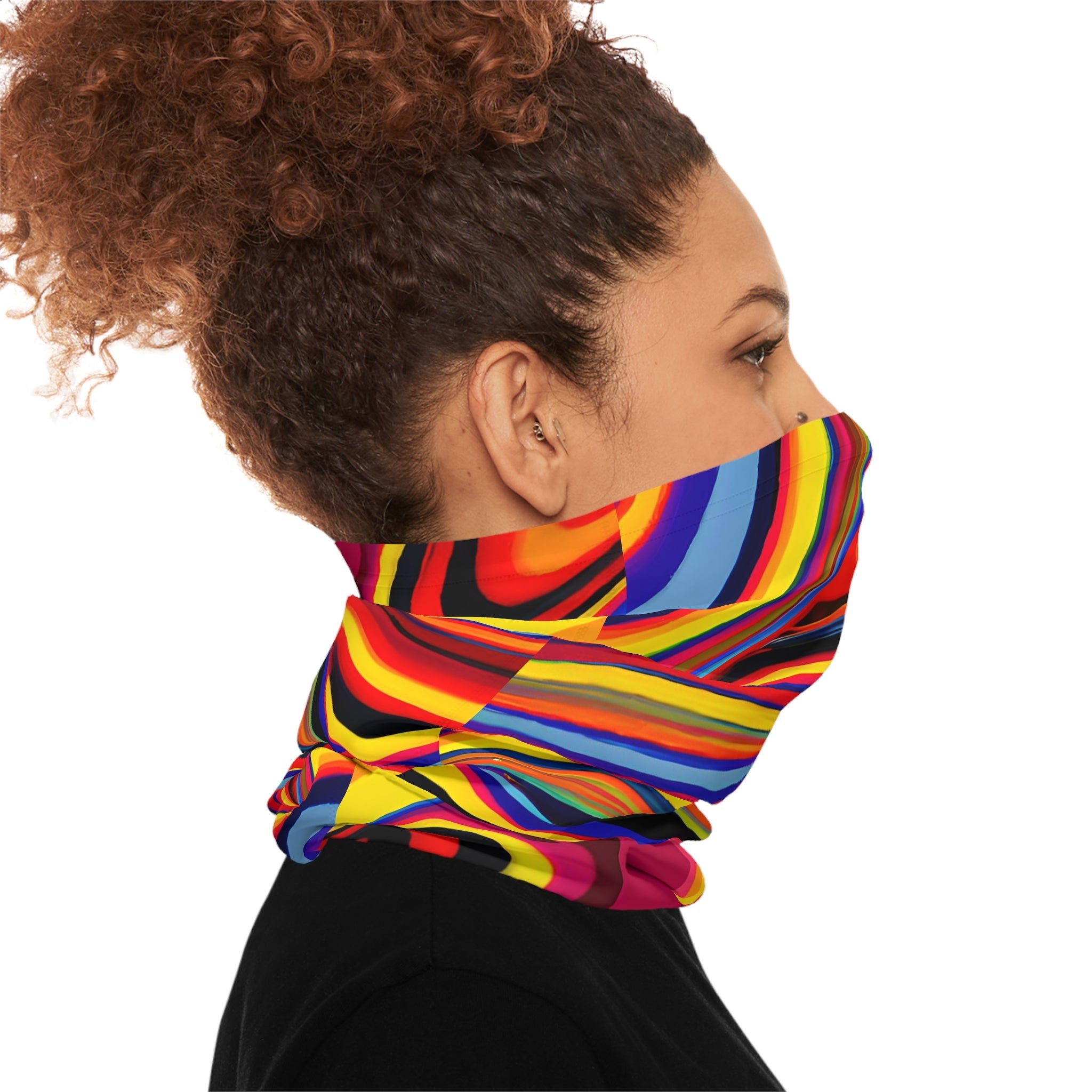 Gaiters - Retro Swirls Lightweight Neck Gaiter - Acid Daddy