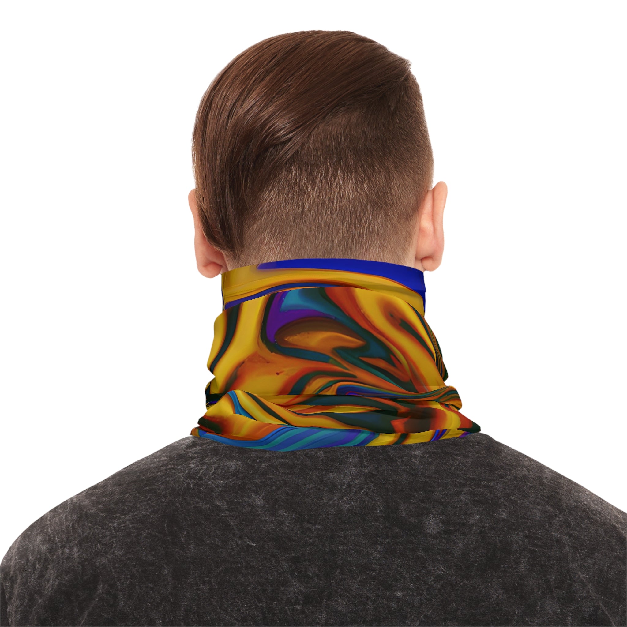 Gaiters - Transcendental Gold Elegance Lightweight Neck Gaiter - Acid Daddy
