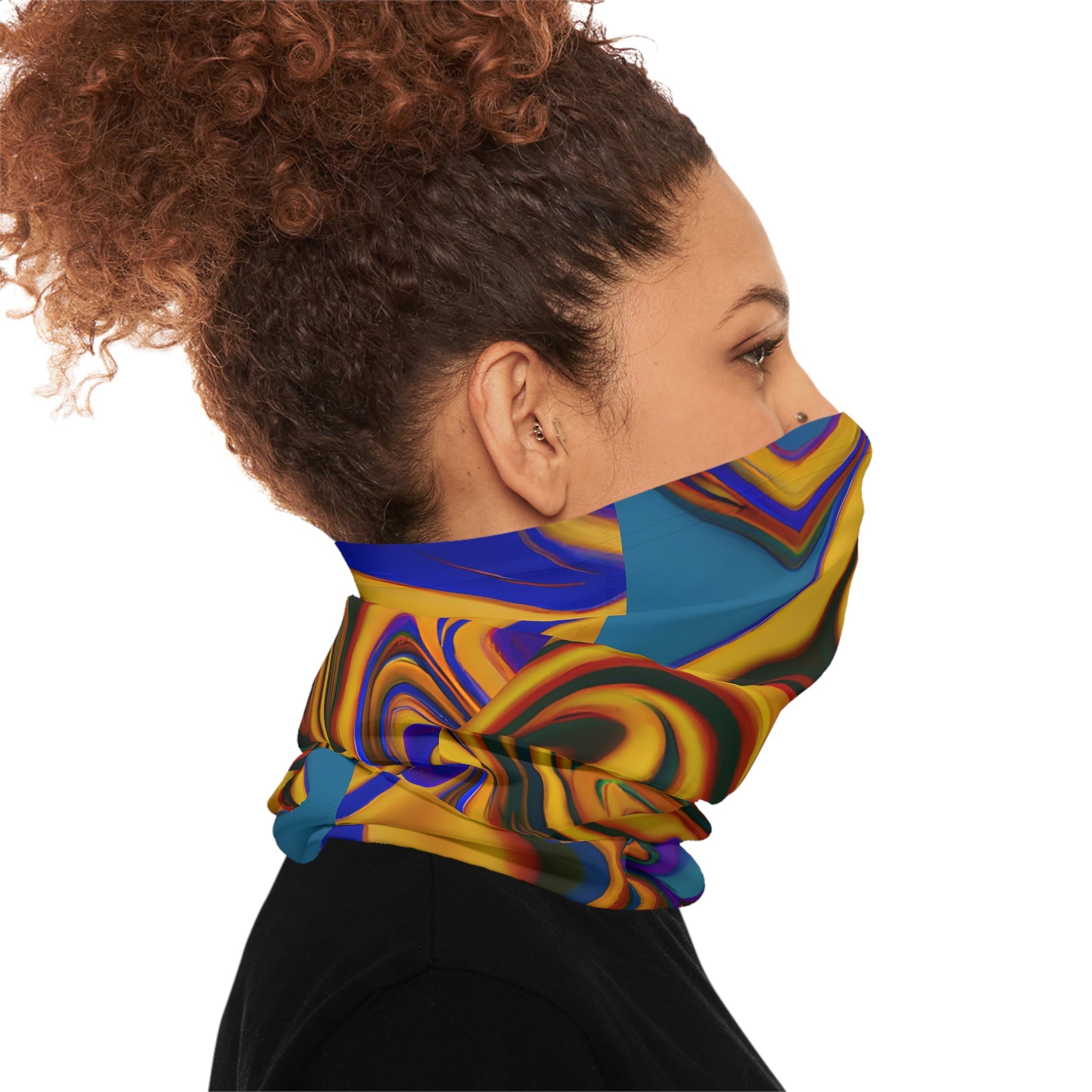 Gaiters - Transcendental Gold Elegance Lightweight Neck Gaiter - Acid Daddy