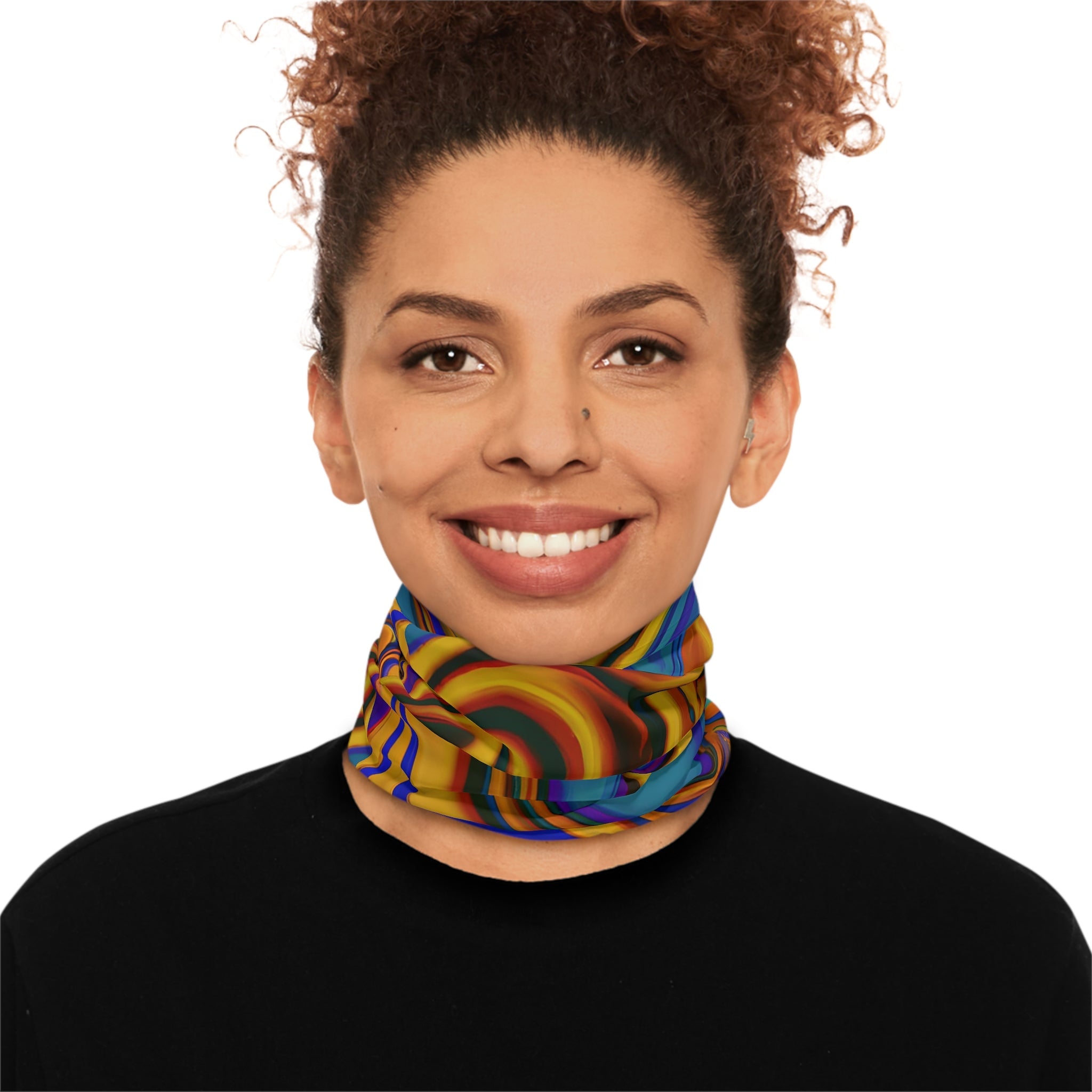 Gaiters - Transcendental Gold Elegance Lightweight Neck Gaiter - Acid Daddy