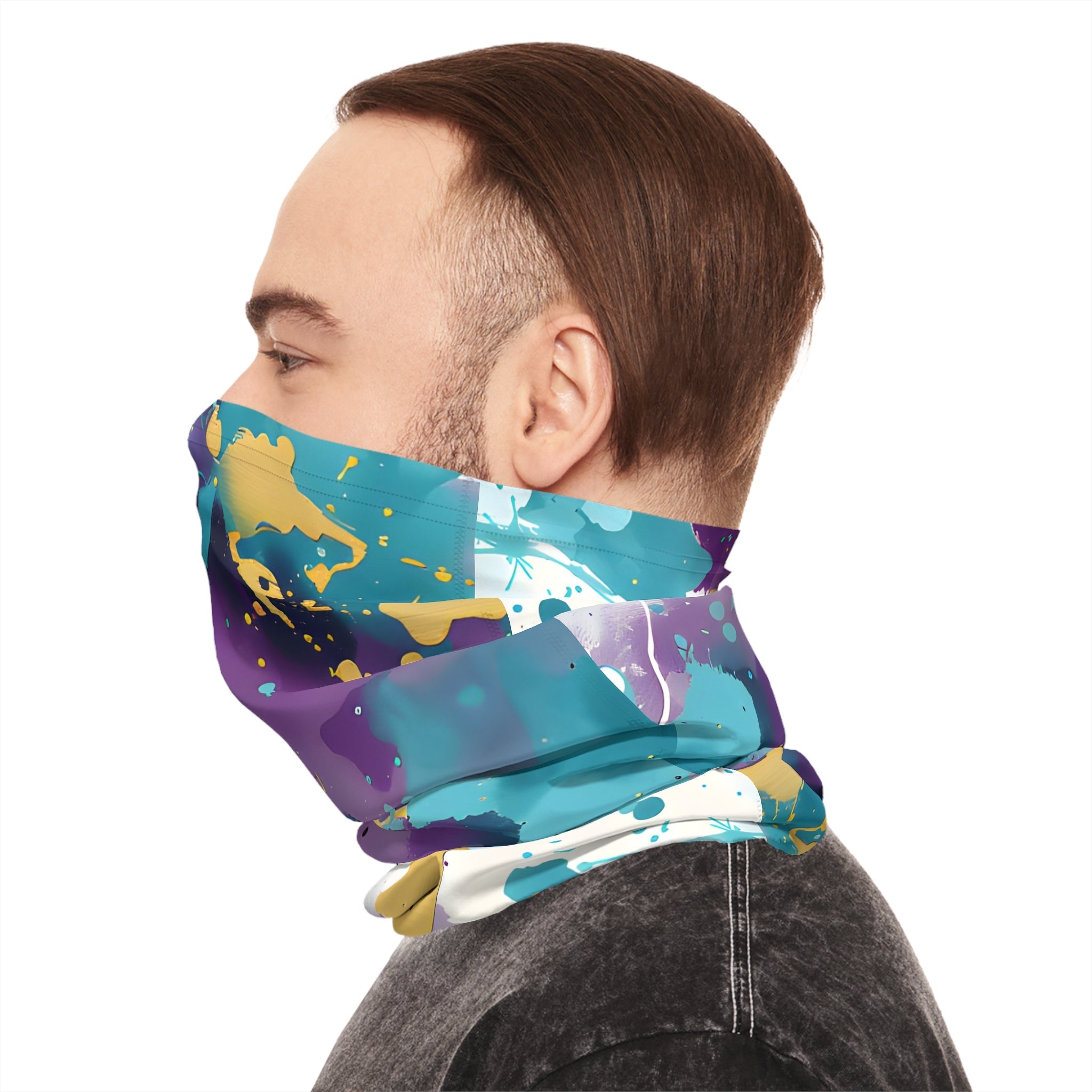 Gaiters - TurqGold Splash Fest Lightweight Neck Gaiter - Acid Daddy