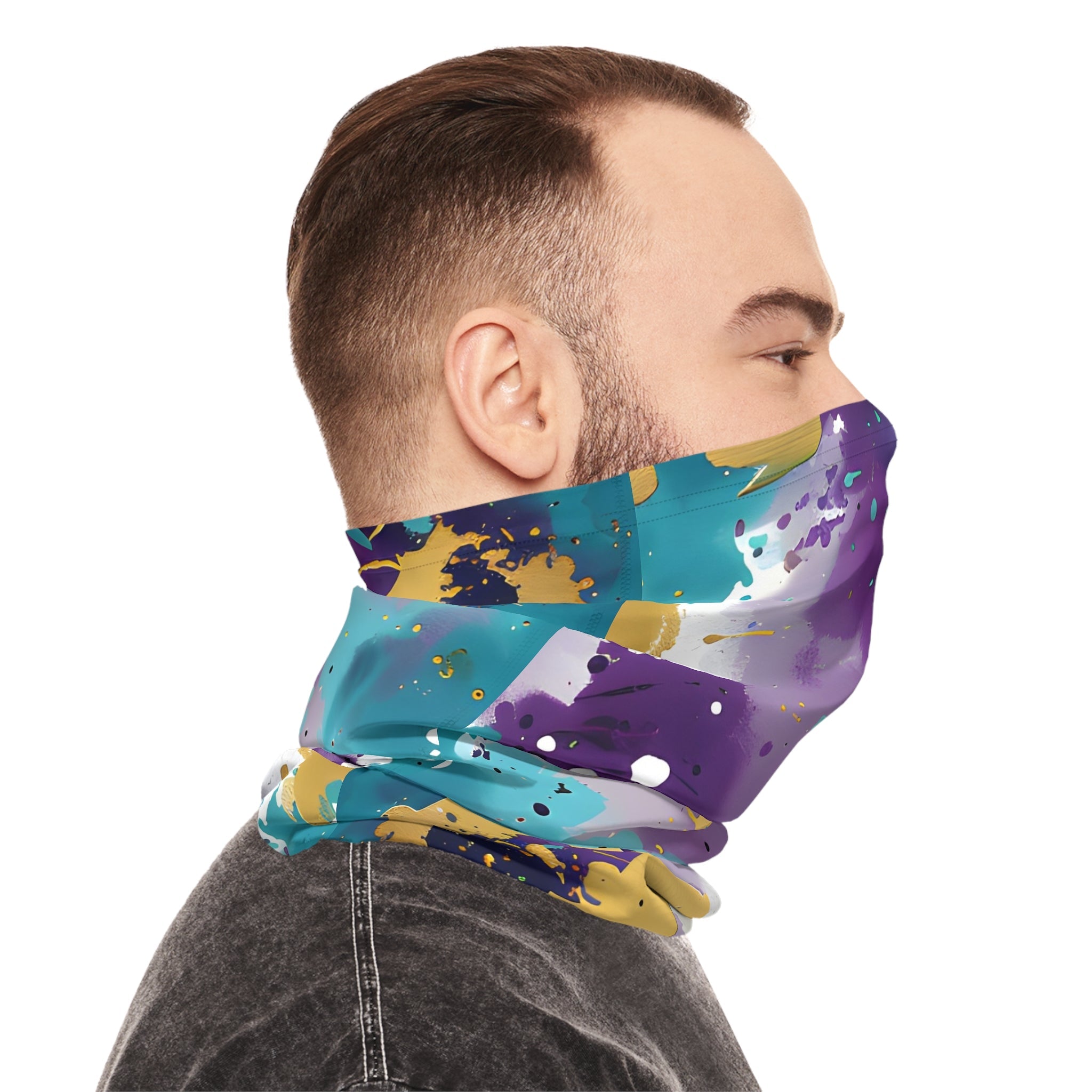 Gaiters - TurqGold Splash Fest Lightweight Neck Gaiter - Acid Daddy