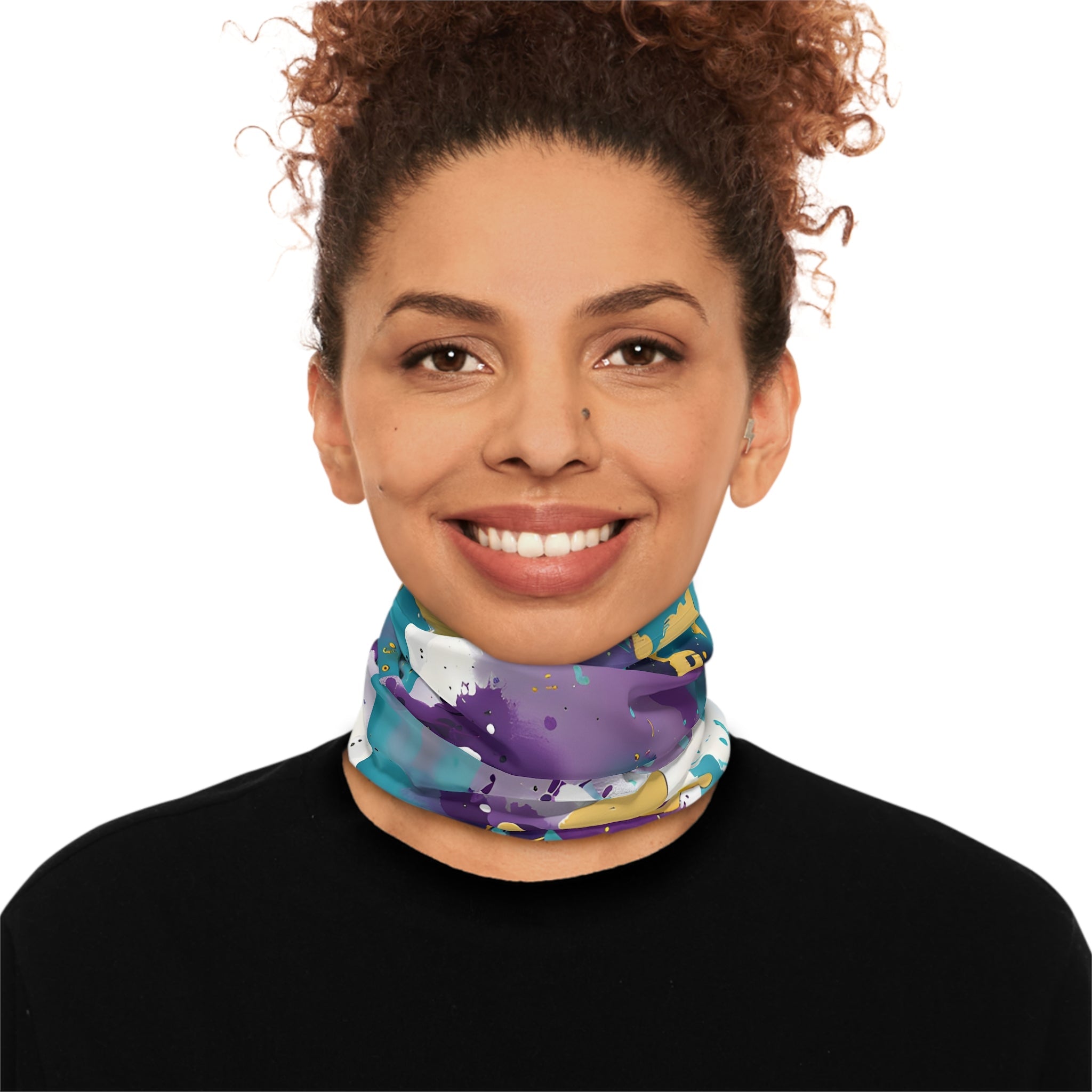 Gaiters - TurqGold Splash Fest Lightweight Neck Gaiter - Acid Daddy