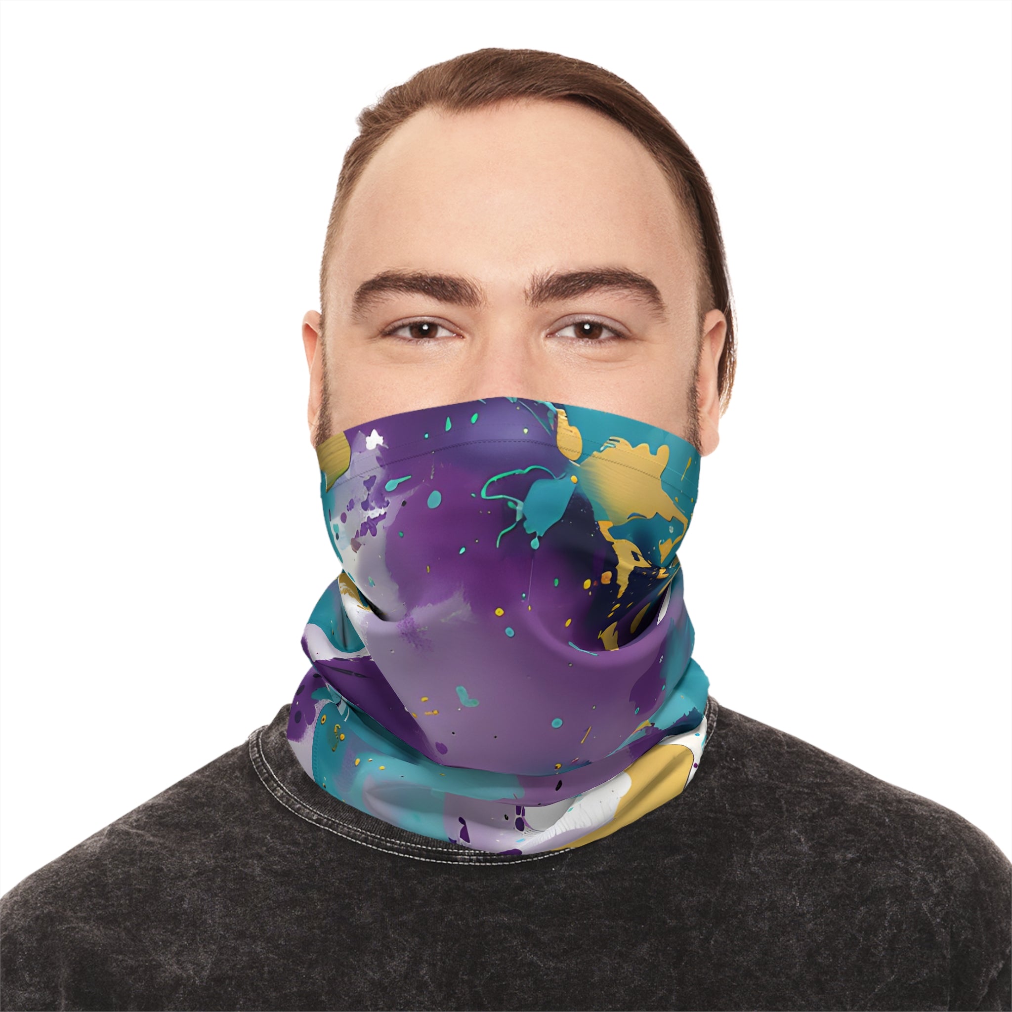 Gaiters - TurqGold Splash Fest Lightweight Neck Gaiter - Acid Daddy