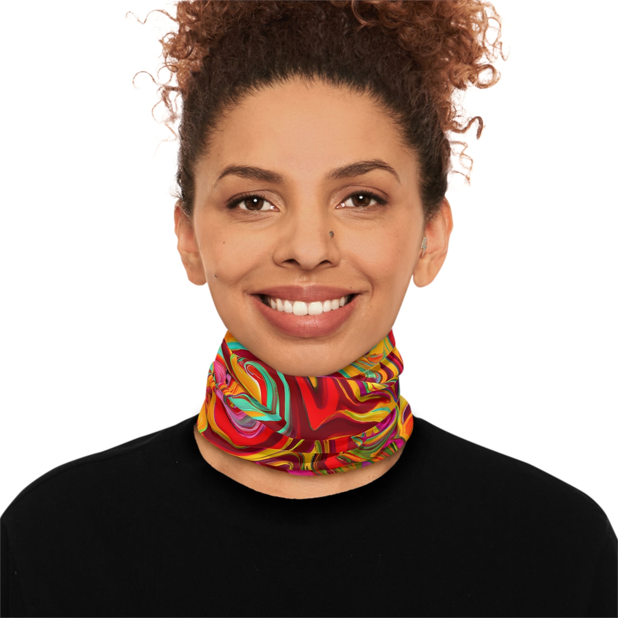 Gaiters - Vibrant Hawaiian Breeze Midweight Neck Gaiter - Acid Daddy