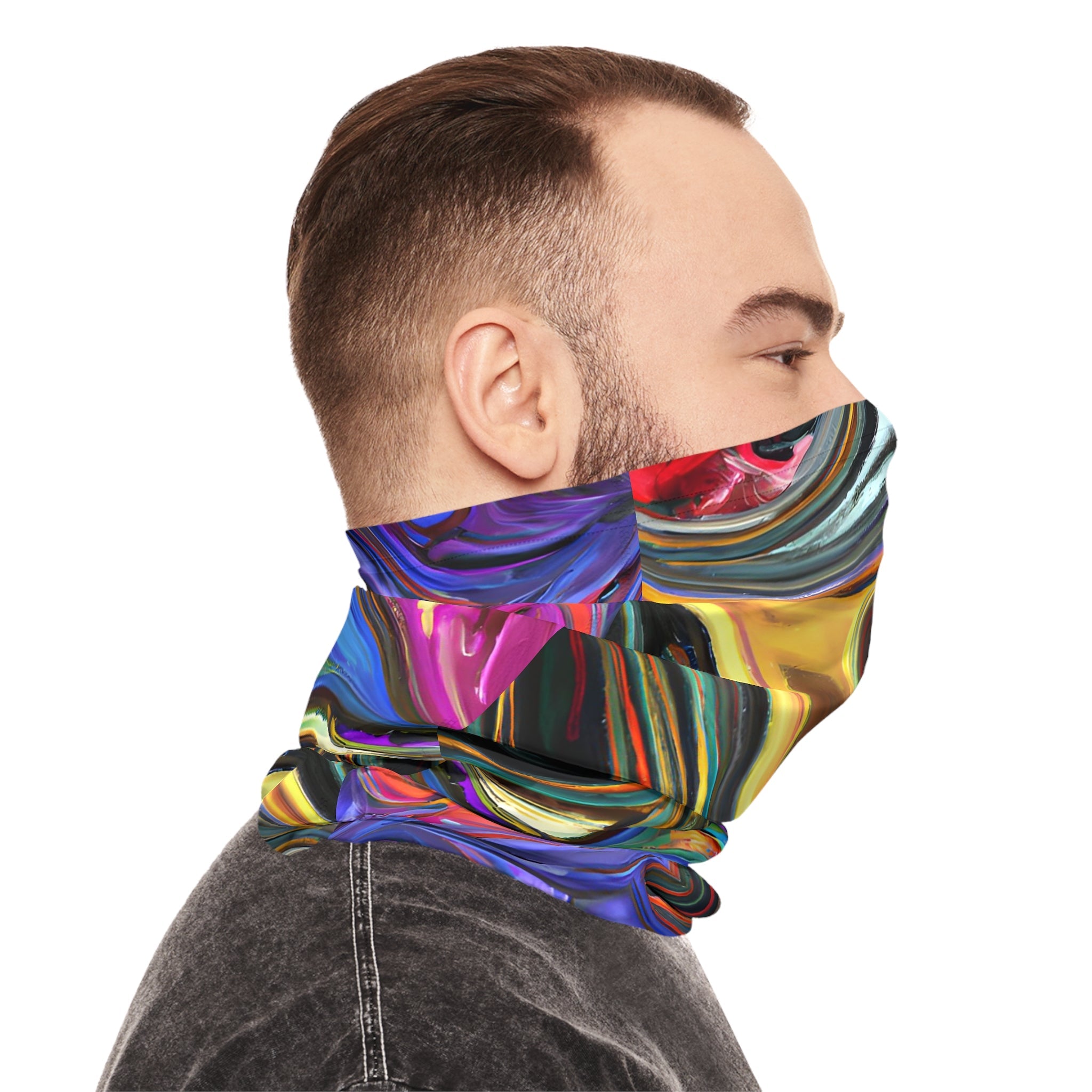 Gaiters - Vibrant Psychedelic Midweight Neck Gaiter - Acid Daddy