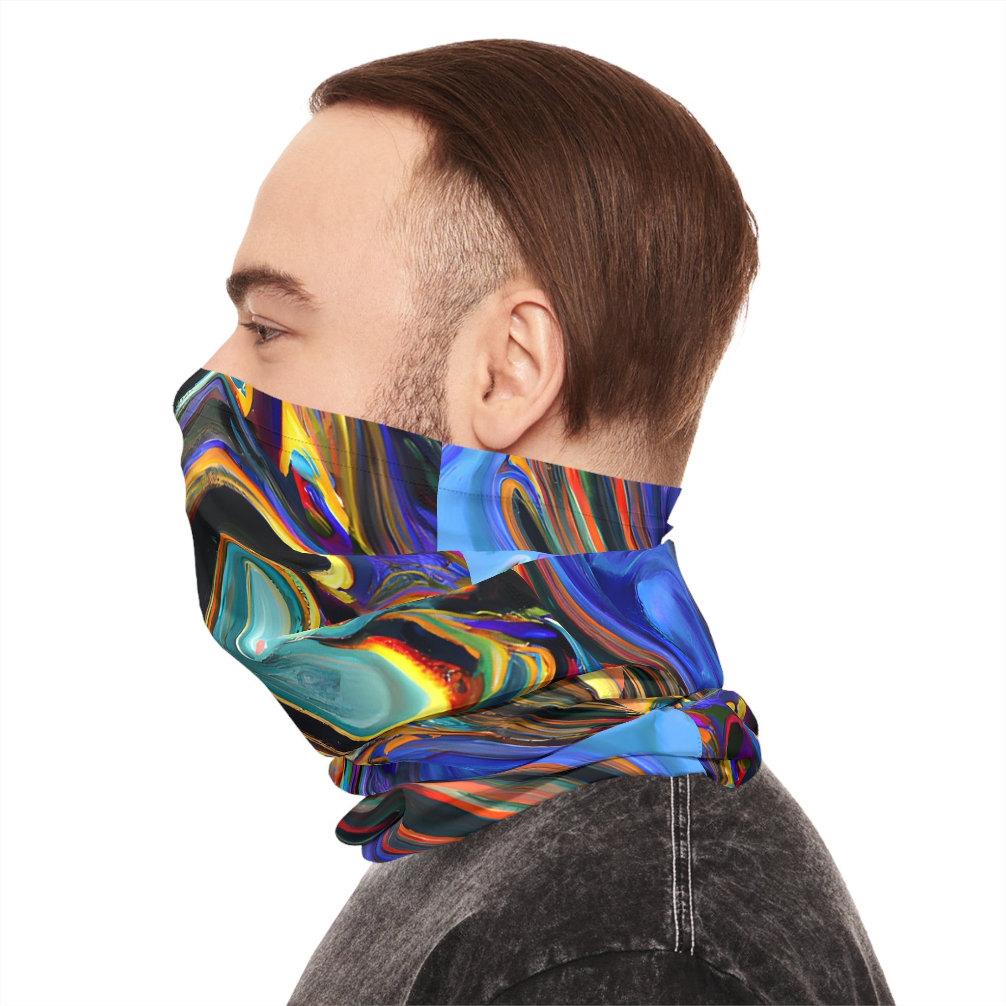 Gaiters - Vibrant Psychedelic Midweight Neck Gaiter - Acid Daddy