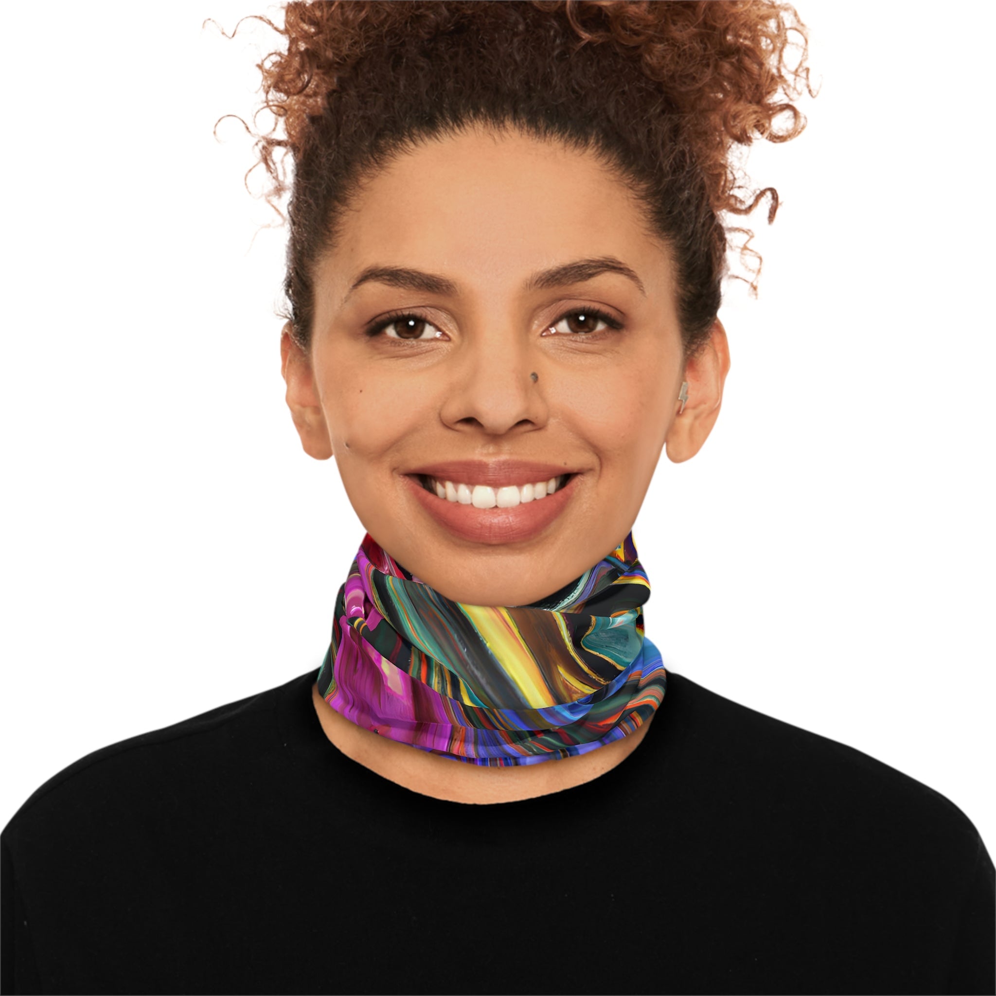 Gaiters - Vibrant Psychedelic Midweight Neck Gaiter - Acid Daddy