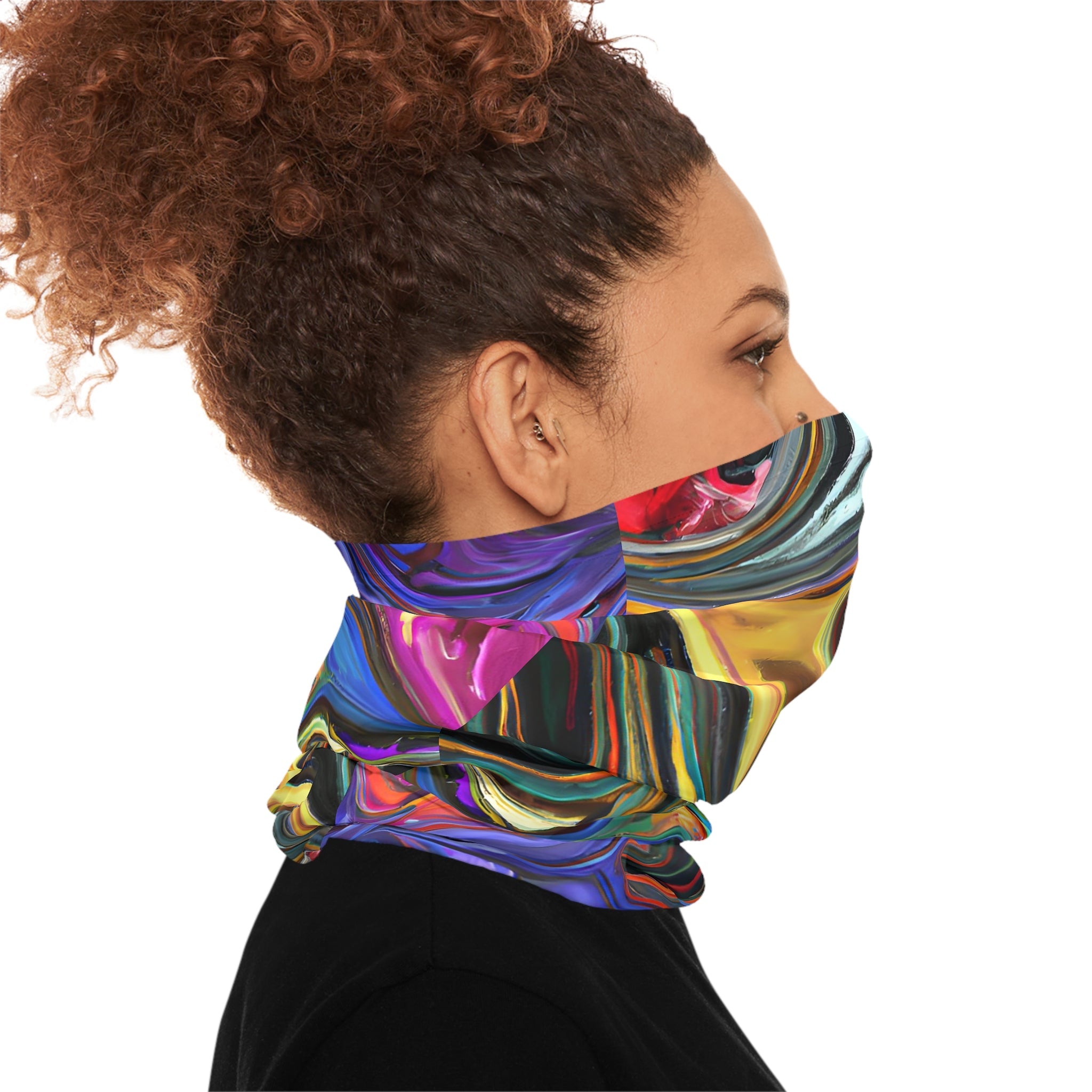 Gaiters - Vibrant Psychedelic Midweight Neck Gaiter - Acid Daddy