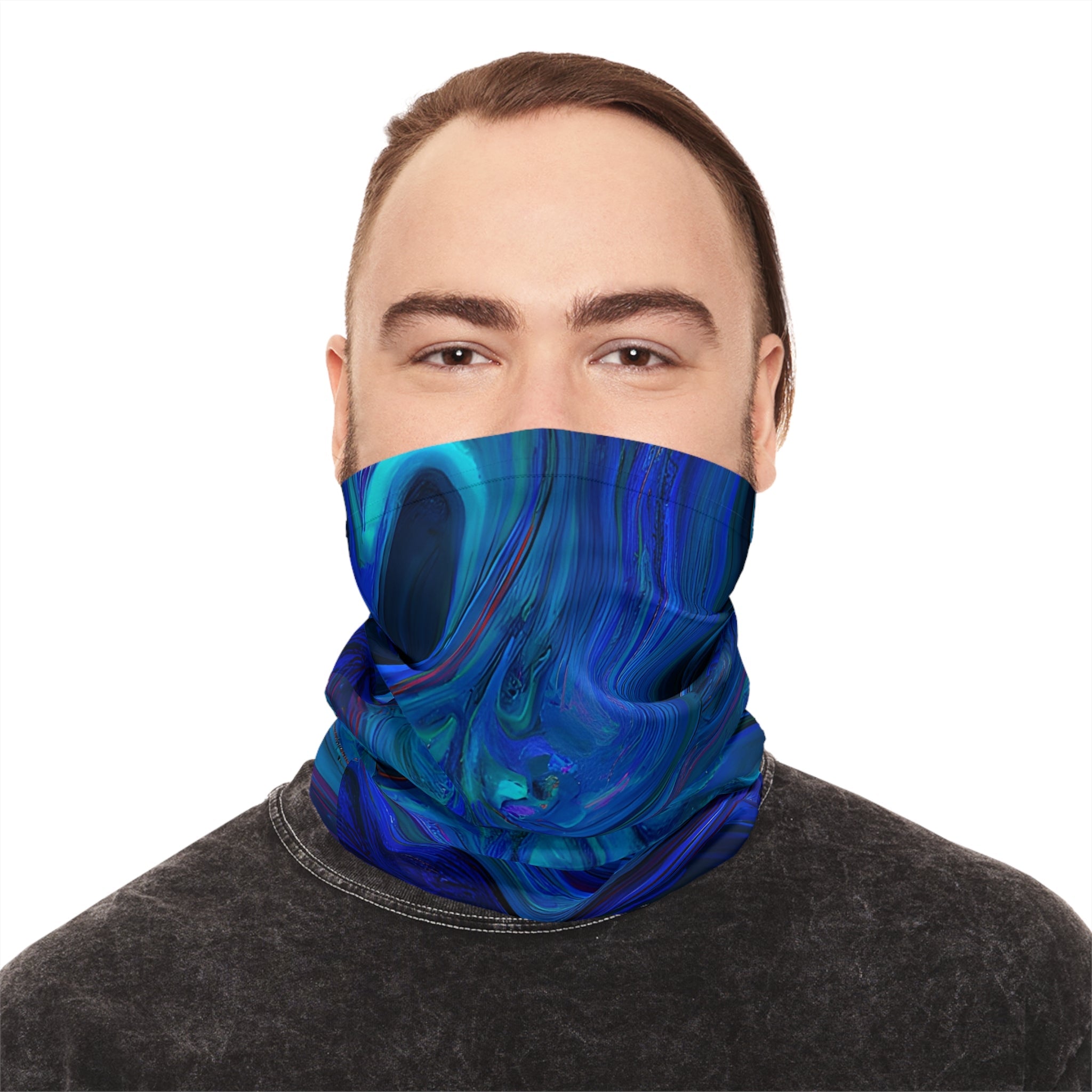 Gaiters - Visceral Blue Midweight Neck Gaiter - Acid Daddy