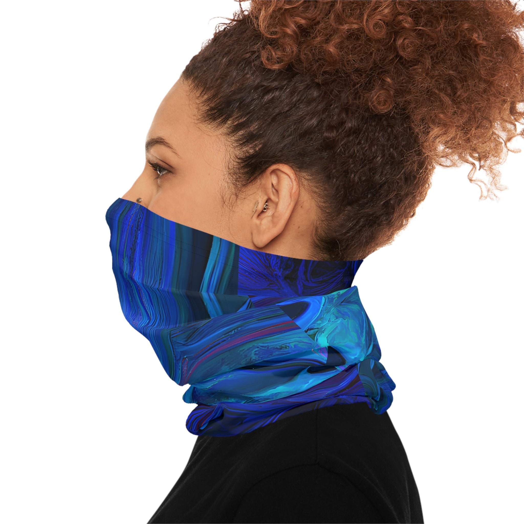 Gaiters - Visceral Blue Midweight Neck Gaiter - Acid Daddy