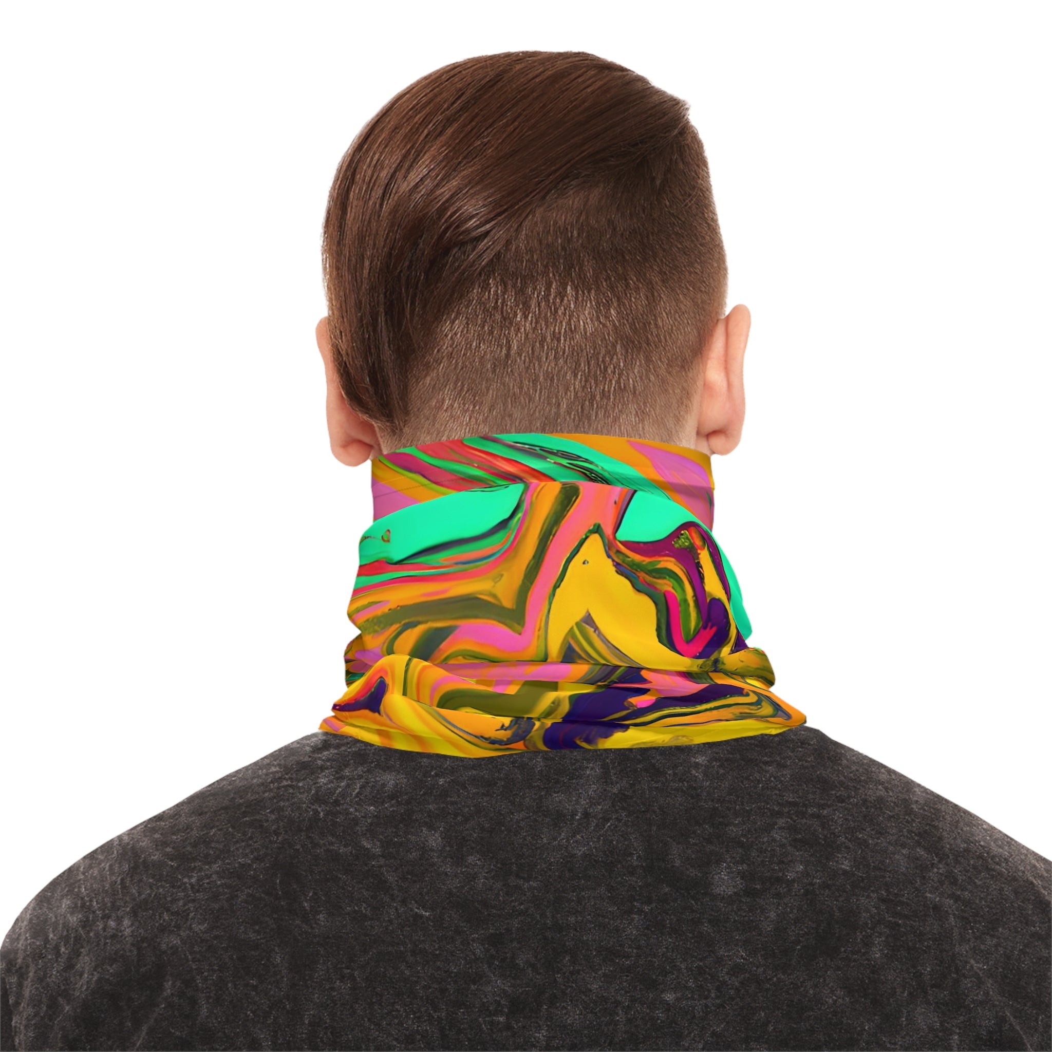 Gaiters - Vivid Golden Vibes Midweight Neck Gaiter - Acid Daddy