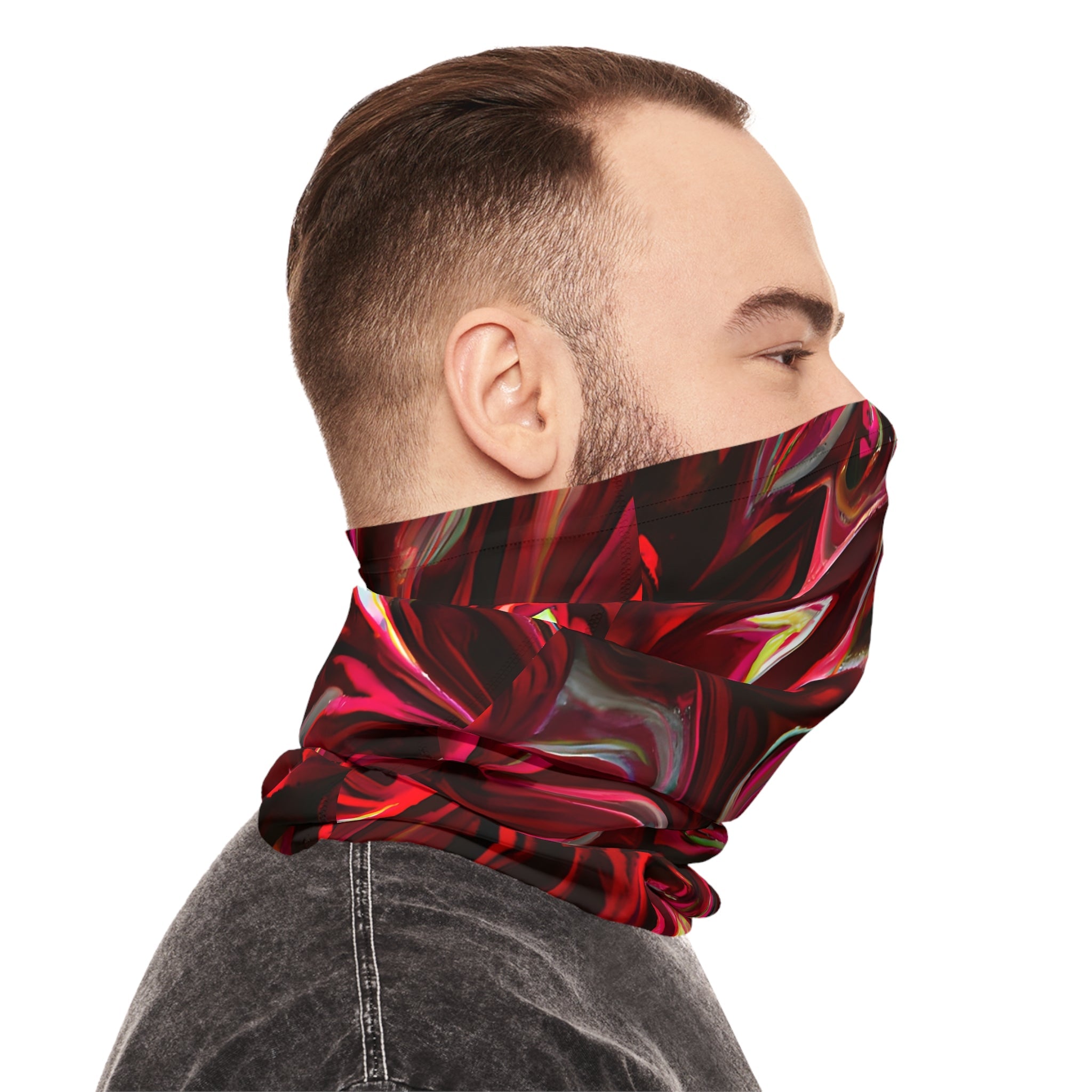 Gaiters - Vivid Roses Chic Lightweight Neck Gaiter - Acid Daddy