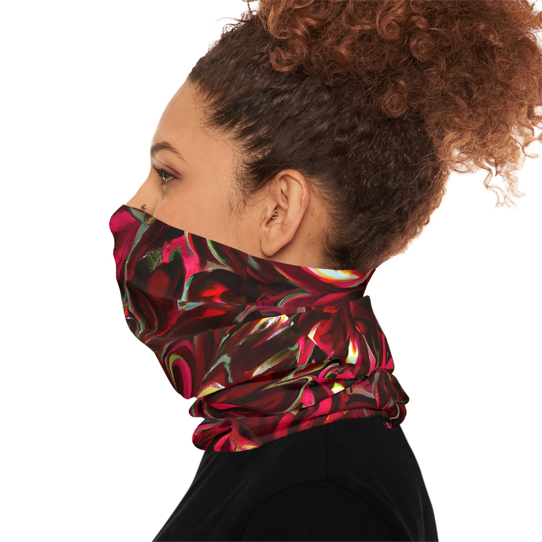 Gaiters - Vivid Roses Chic Lightweight Neck Gaiter - Acid Daddy