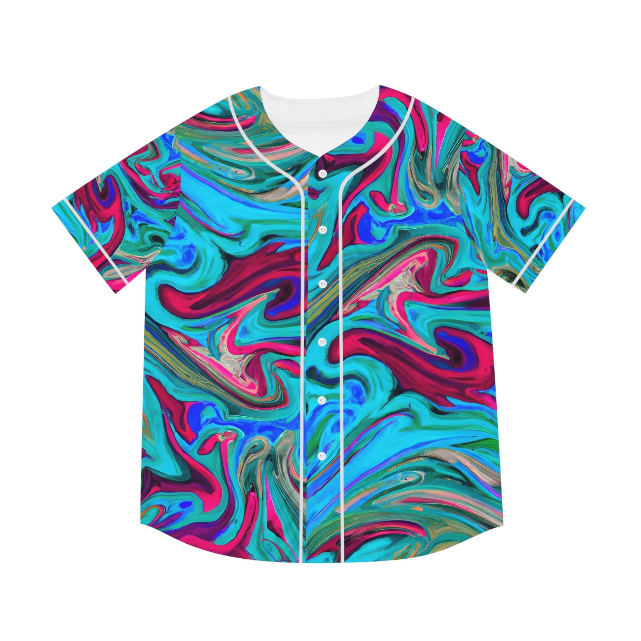 All Over Prints - Men's Polychromatic Baseball Jersey - Acid Daddy