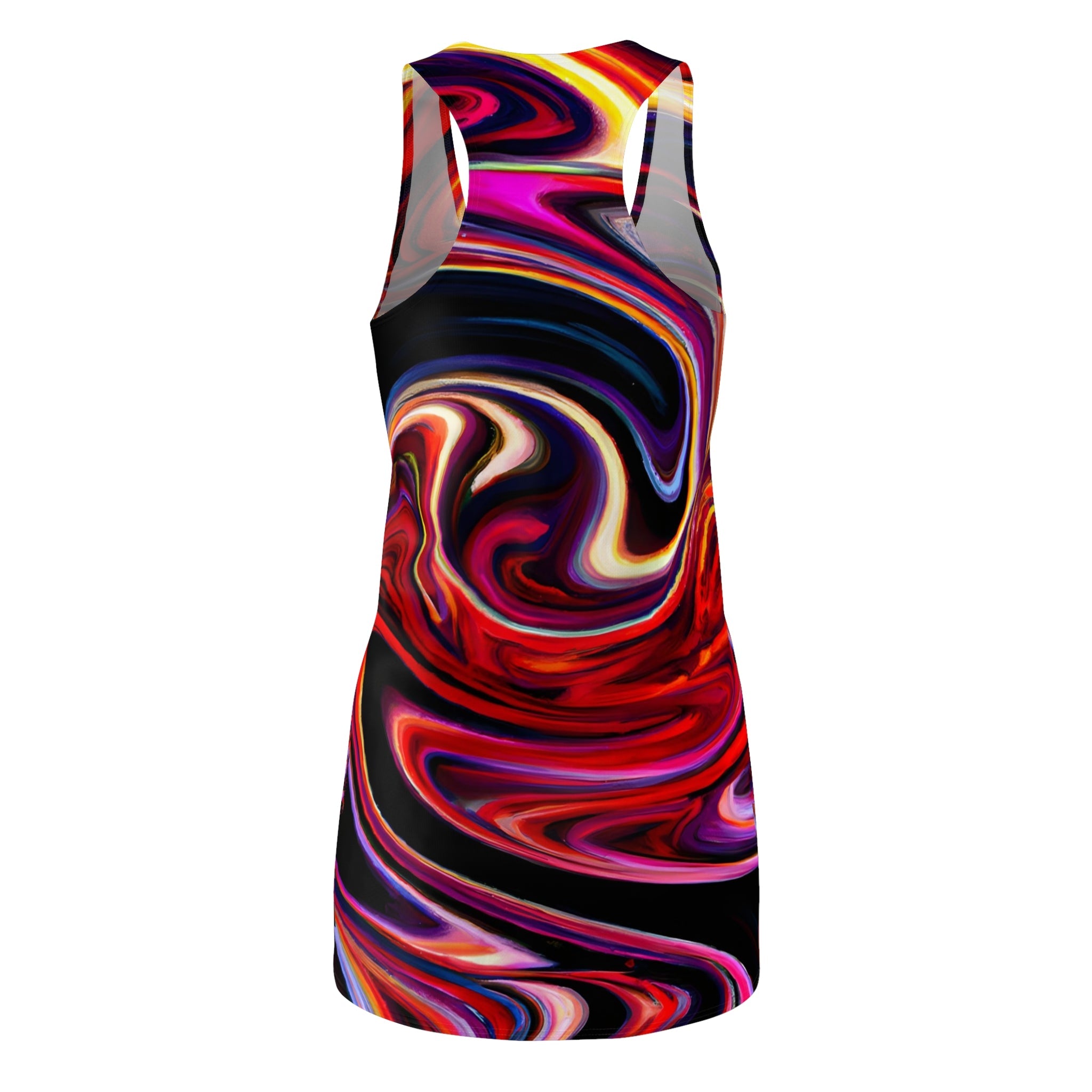 All Over Prints - Women's Infinity Red Racerback Dress - Acid Daddy