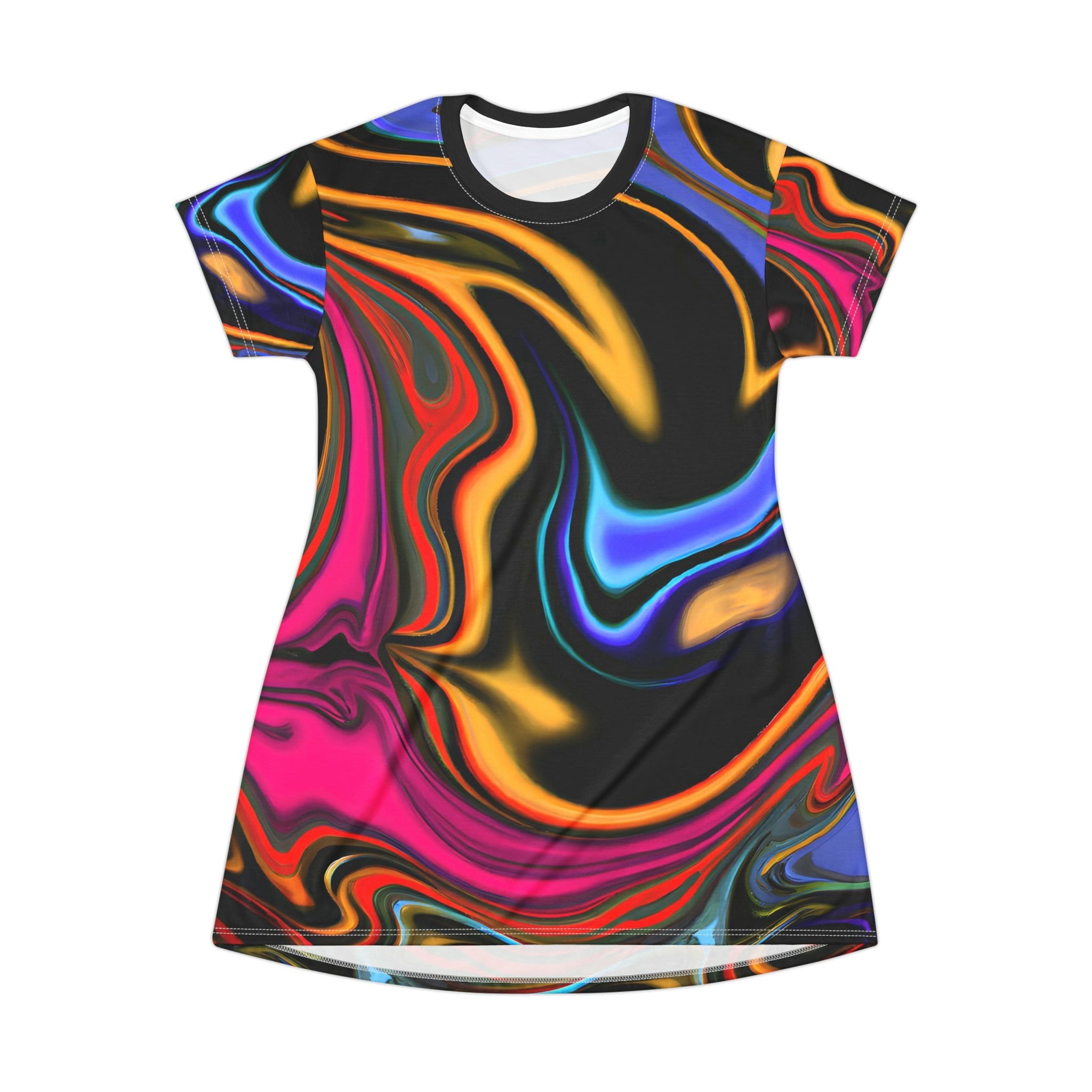 Festival Dresses - Infinity Bliss T - Shirt Dress - Acid Daddy