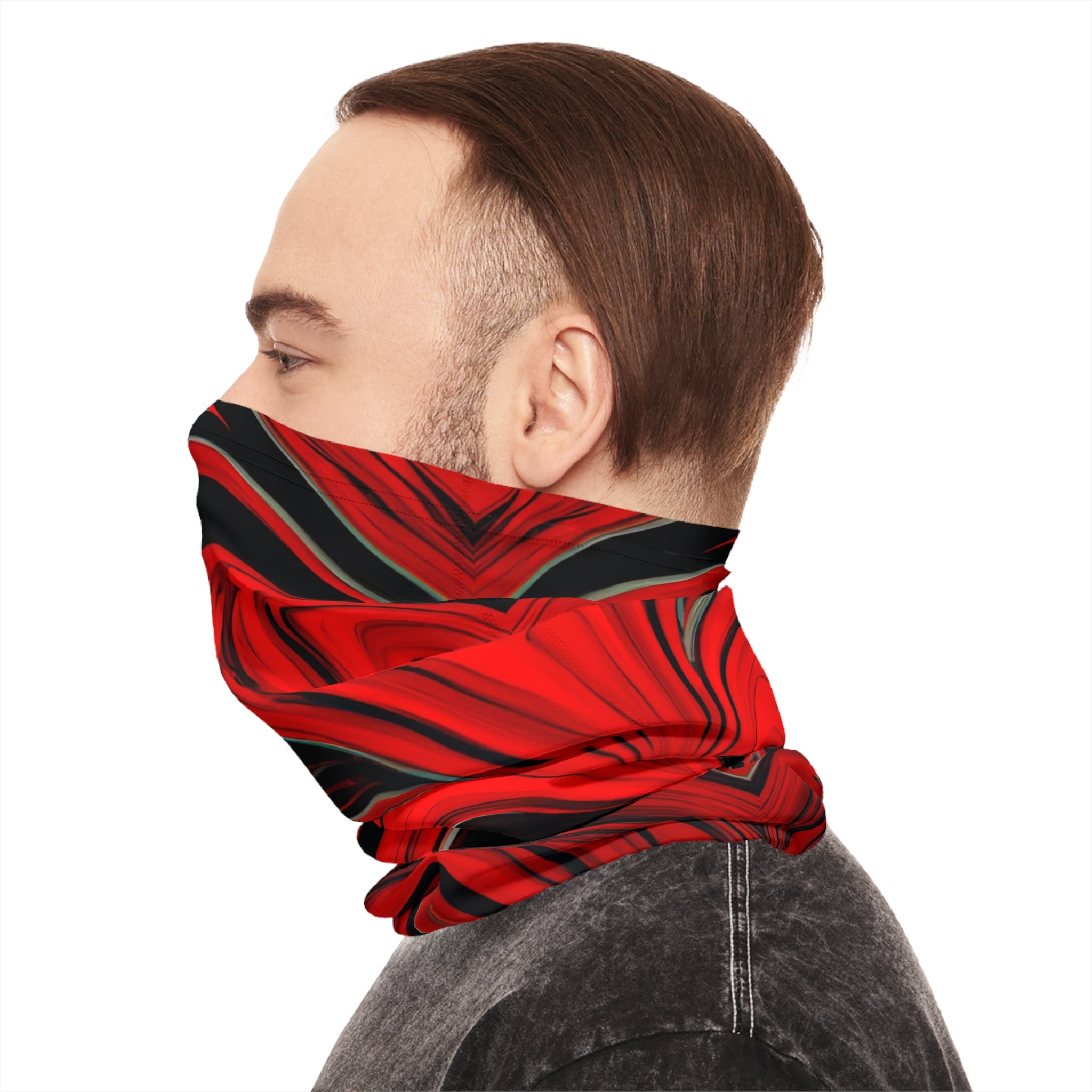 Raging Red Heart Lightweight Neck Gaiter