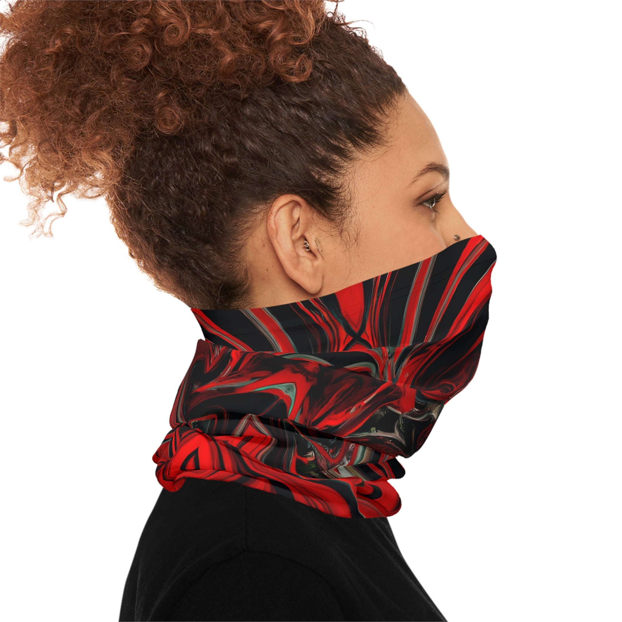 Raging Red Heart Lightweight Neck Gaiter