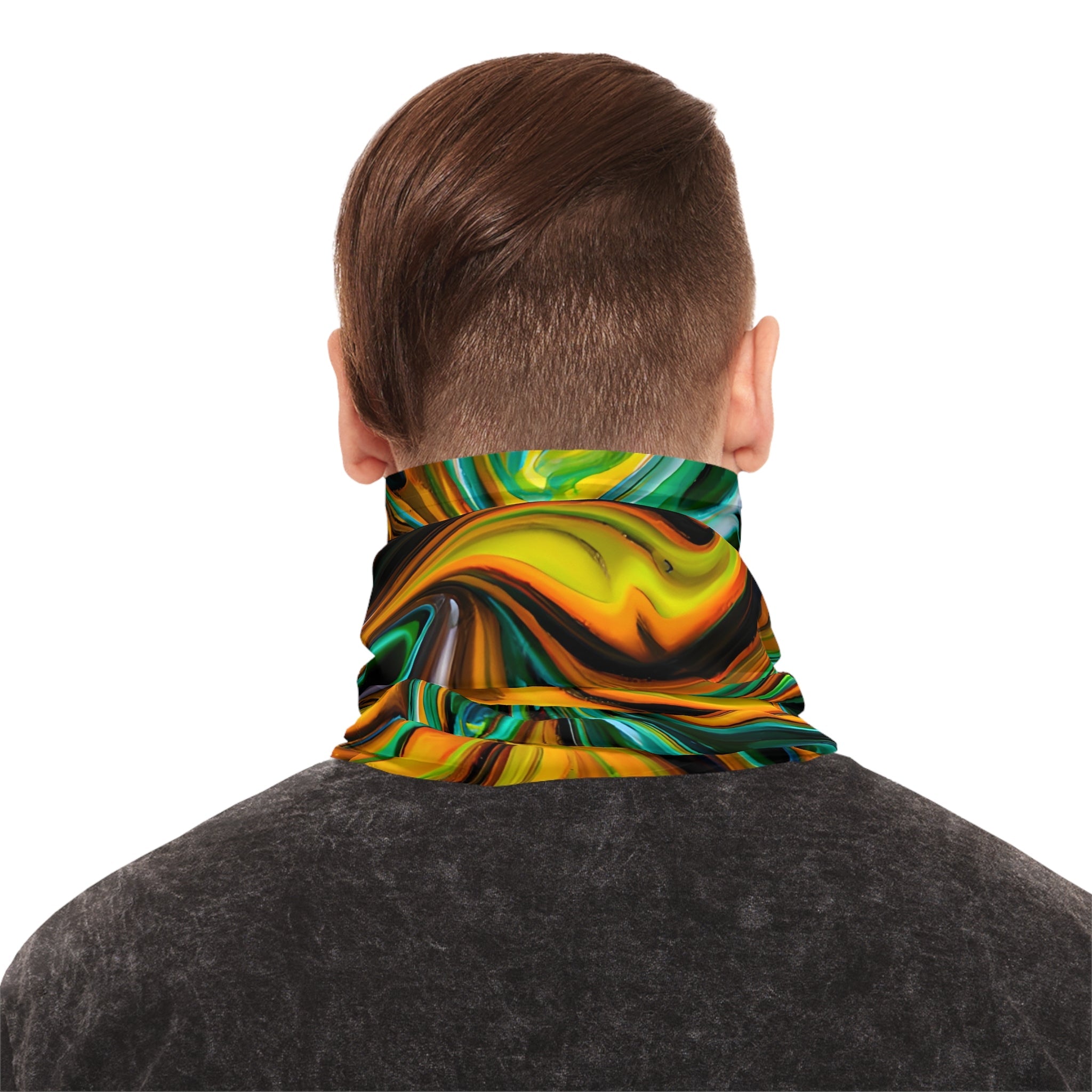 Gaiters - Golden Greens Bliss Lightweight Neck Gaiter - Acid Daddy