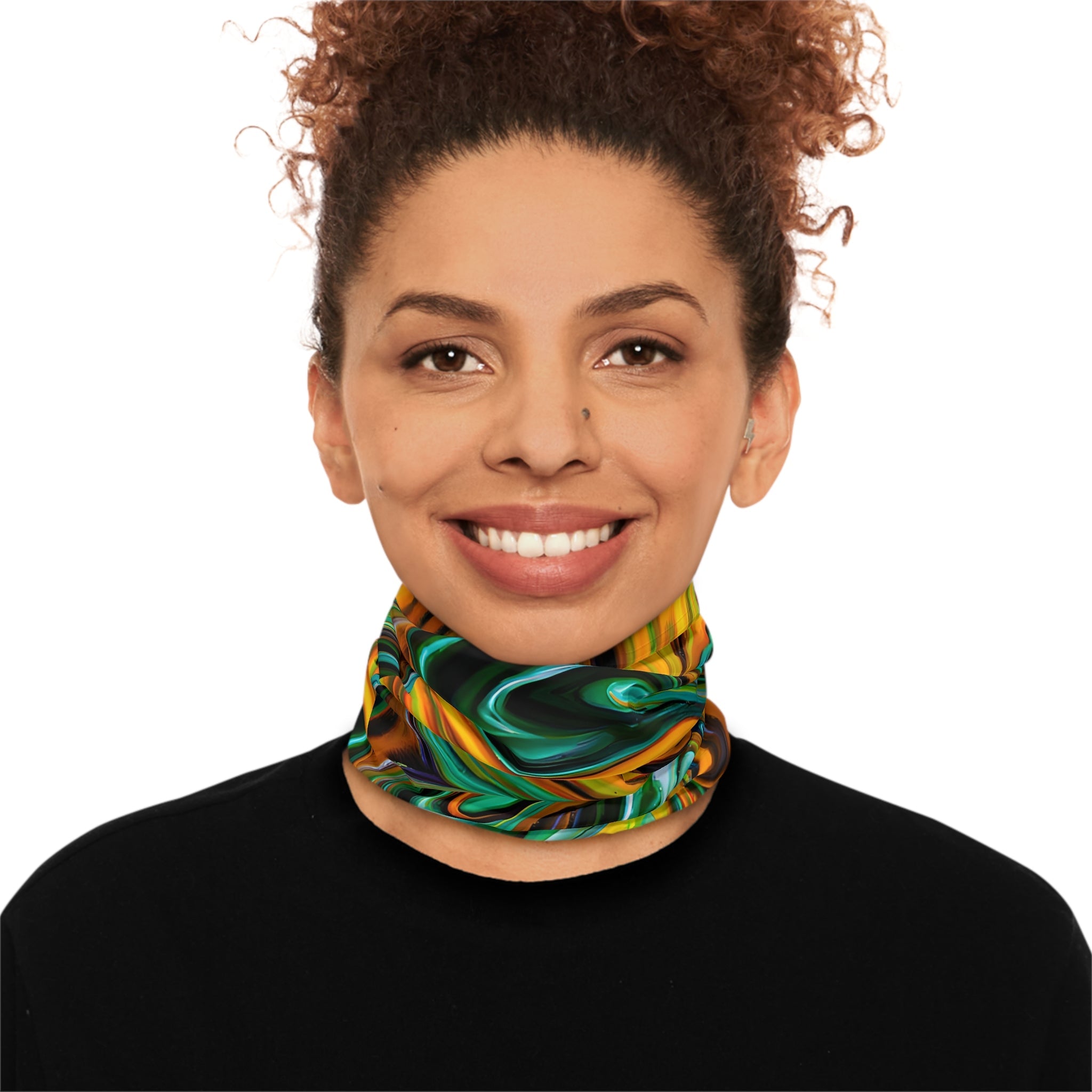Gaiters - Golden Greens Bliss Lightweight Neck Gaiter - Acid Daddy