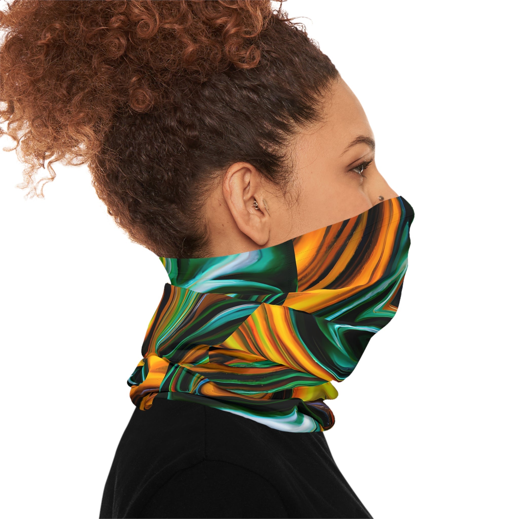 Gaiters - Golden Greens Bliss Lightweight Neck Gaiter - Acid Daddy