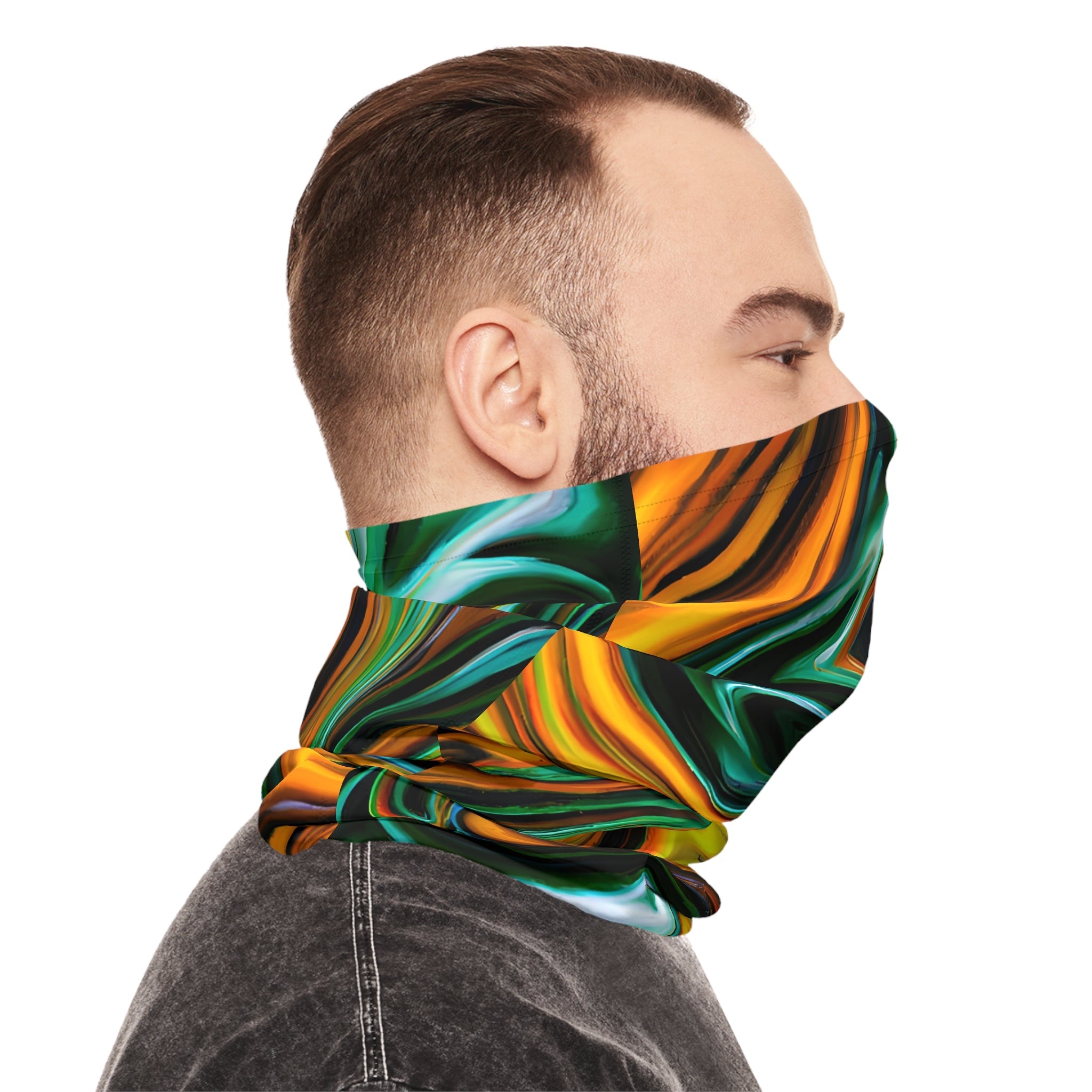 Gaiters - Golden Greens Bliss Lightweight Neck Gaiter - Acid Daddy