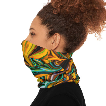 Gaiters - Golden Greens Bliss Lightweight Neck Gaiter - Acid Daddy