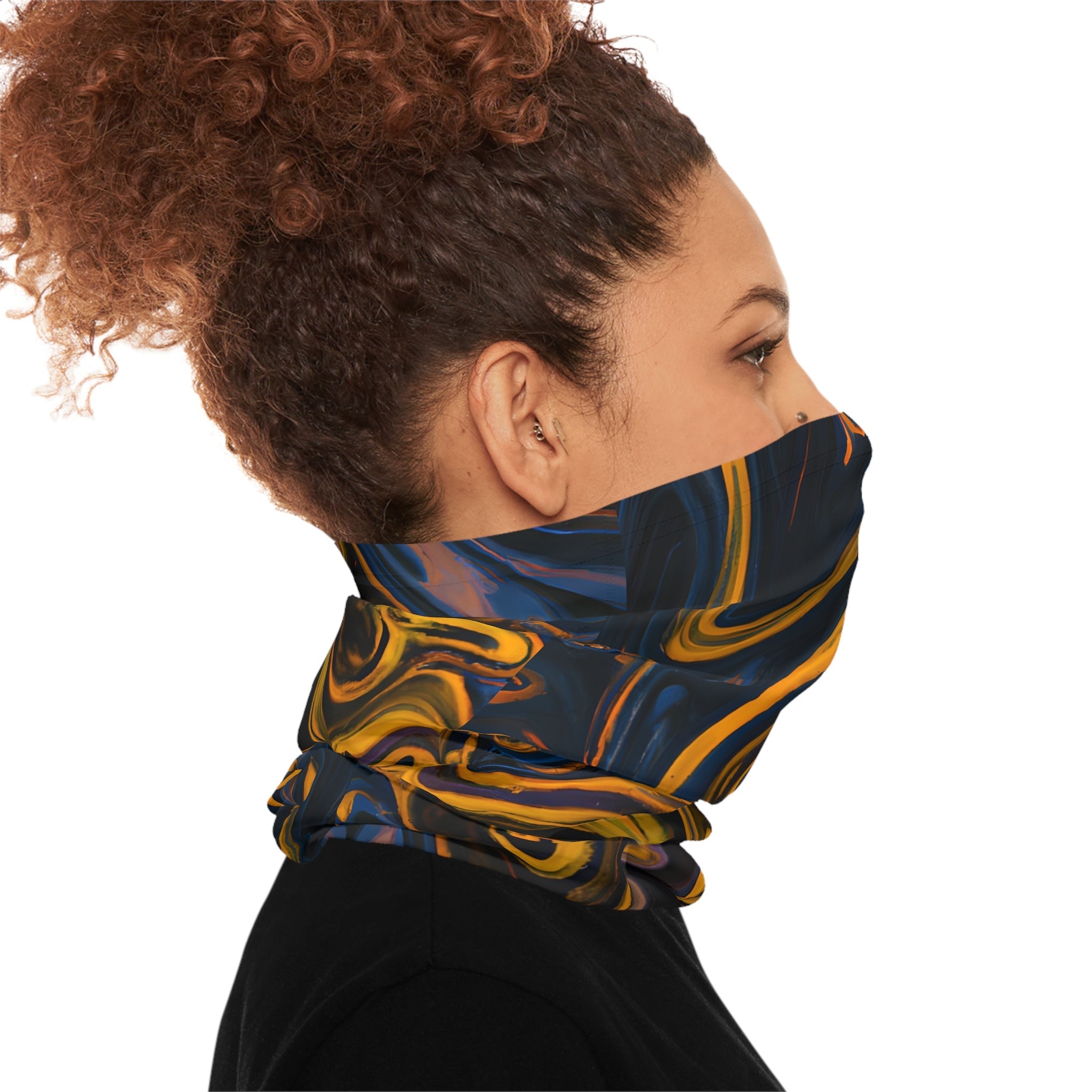 Gaiters - Kinetic Black Elegance Lightweight Neck Gaiter - Acid Daddy