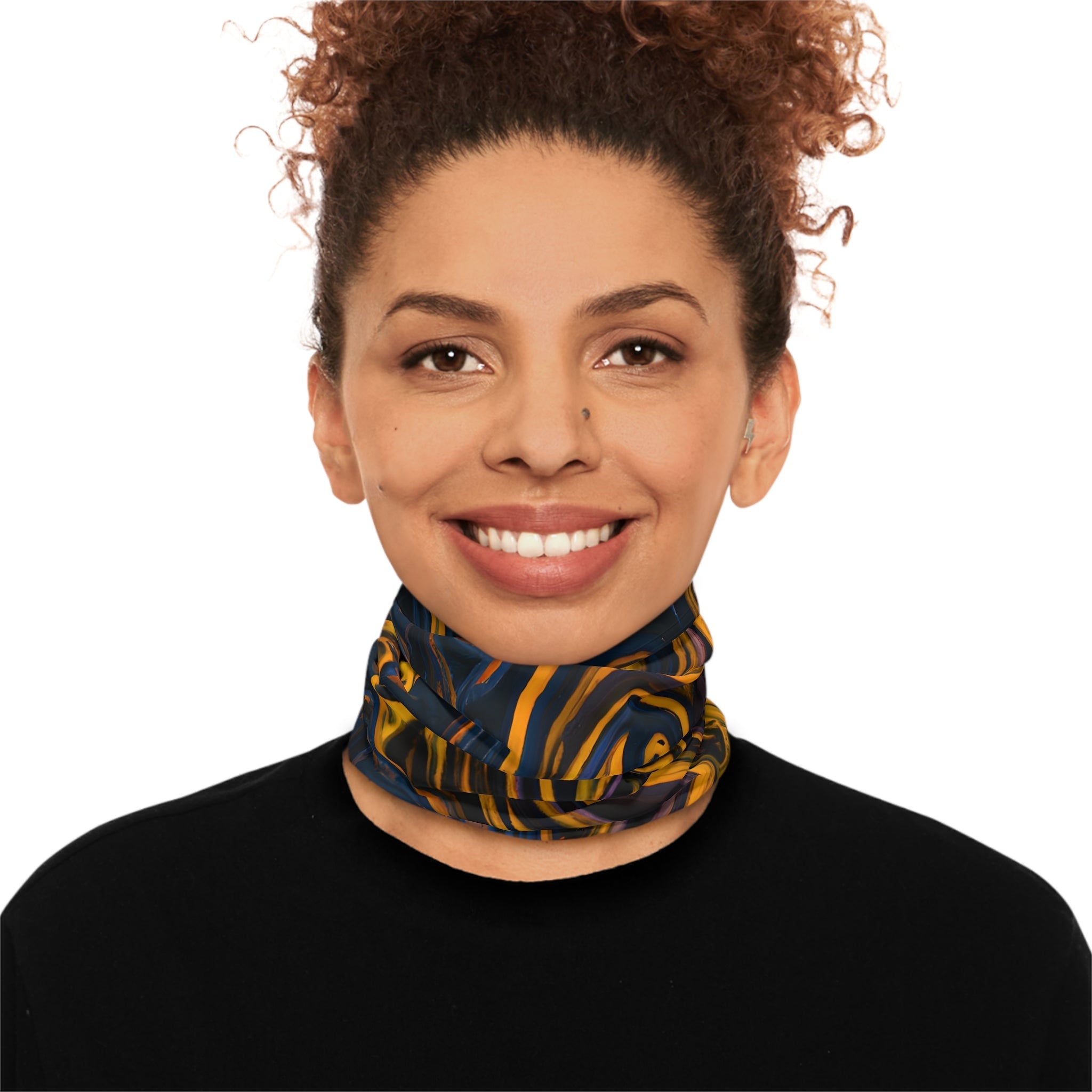 Gaiters - Kinetic Black Elegance Lightweight Neck Gaiter - Acid Daddy